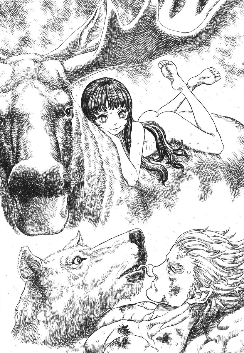 RSA @ nowhere ar Twitter: “HQ scans of all the illustrations by Kentaro  Miura from the Flame Dragon Knight novel. (1/3) #Berserk #NSFW… ”