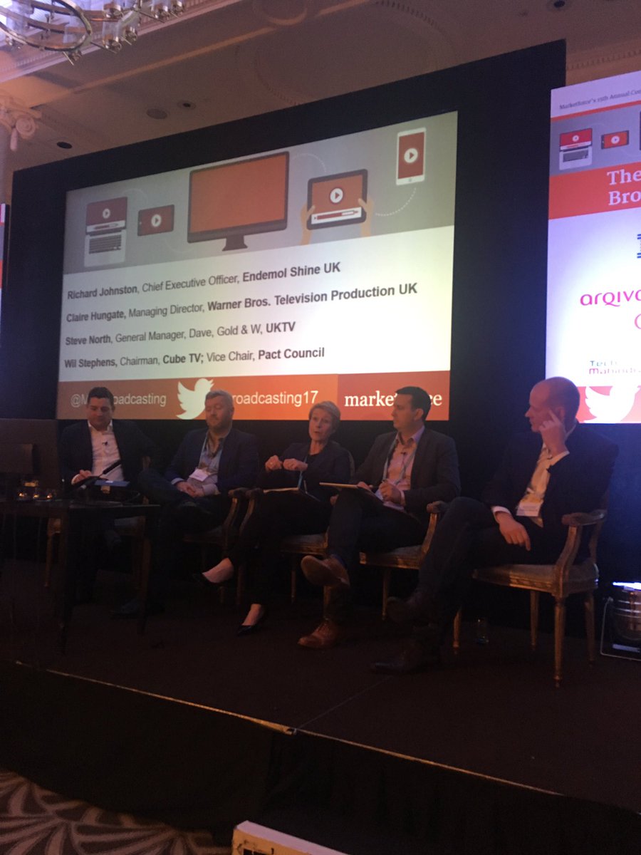 benkeenmedia's tweet photo. Next global TV format hit may come from @facebook or @Apple says @warnerbrostv Claire Hungate @MF_Broadcasting #broadcasting17 https://t.co/73fHjRC36P
