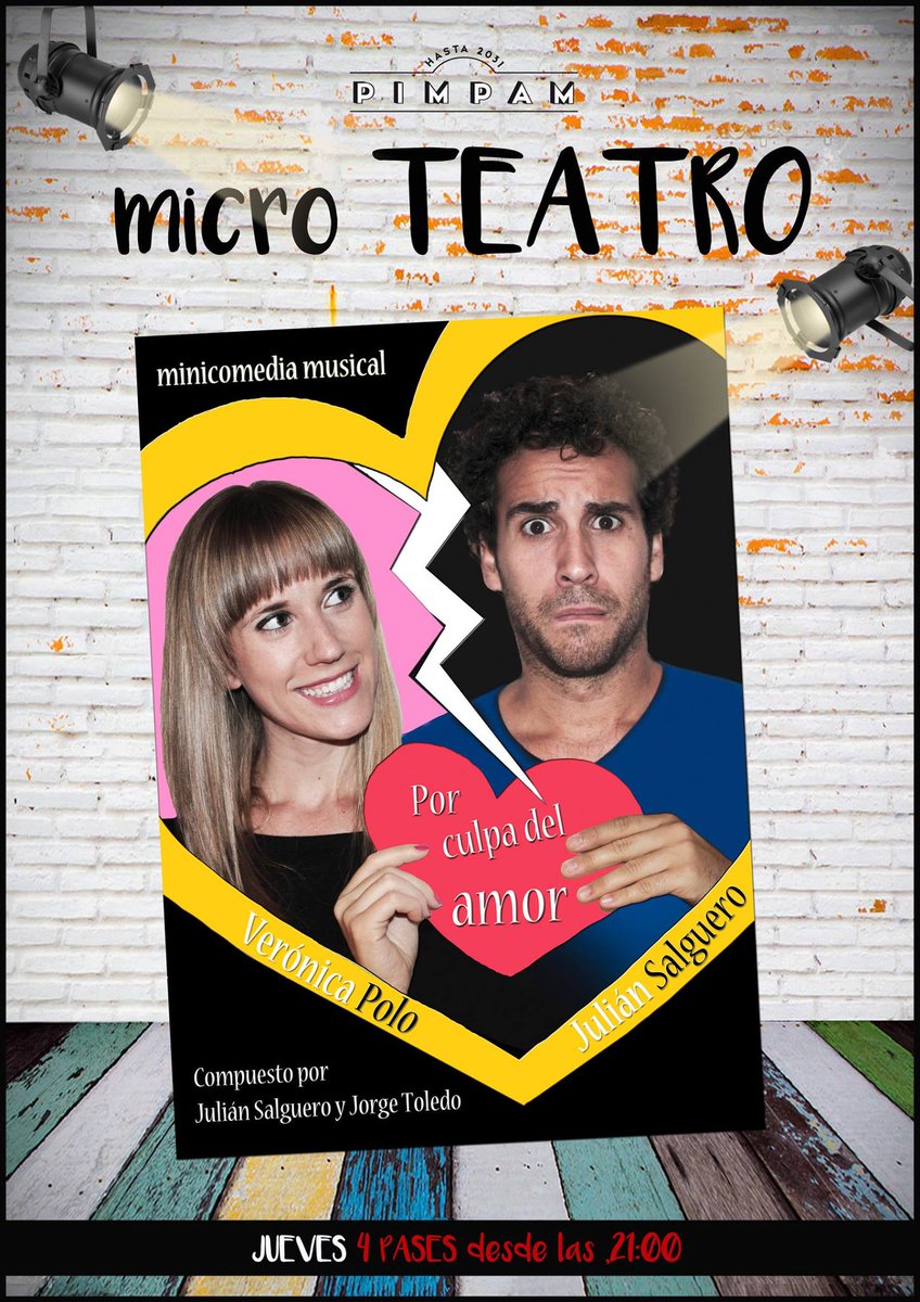 ¡Mañana última oportunidad para ver <a href="/PorCulpaDelAmor/">Por Culpa del Amor</a>  en #Madrid! A partir de las 20:30h en <a href="/pimpammadrid/">pimpammadrid</a>  #tinoní <a href="/VeronicaPoloact/">Veronica Polo</a>