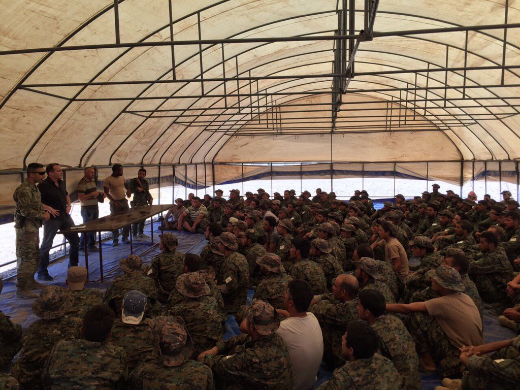 In Syria, US Special Envoy Brett McGurk visits training camp for police who will patrol Raqqah as ISIS driven out.