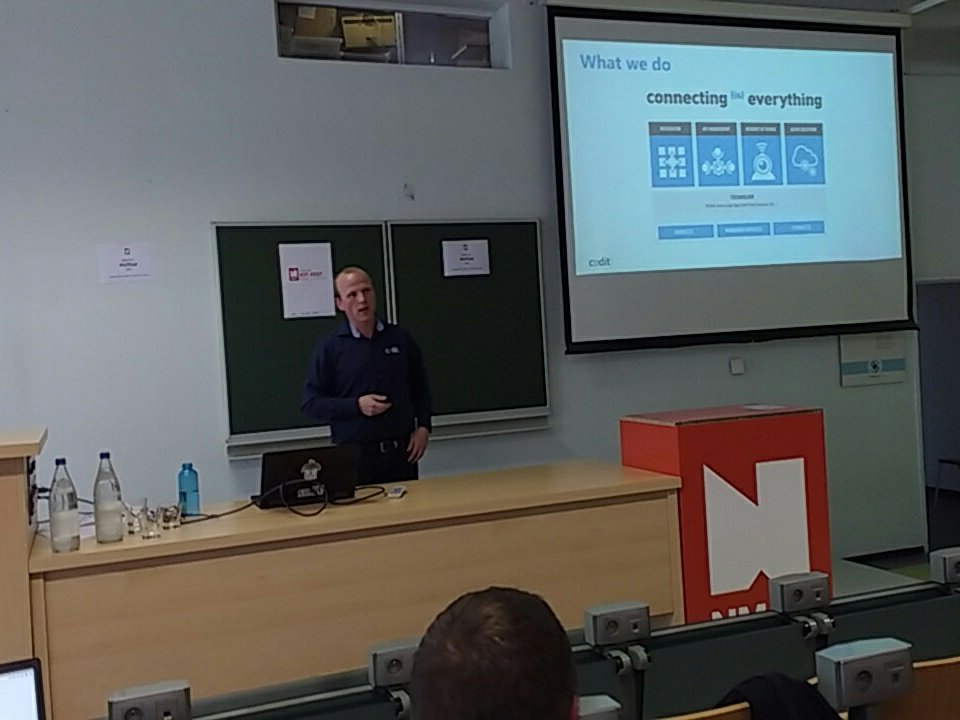 deraedta's tweet photo. Wat heeft een alumnus @nmct_howest te vertellen tijdens #iotfest over @CoditCompany ? https://t.co/lWKtiaDsqM