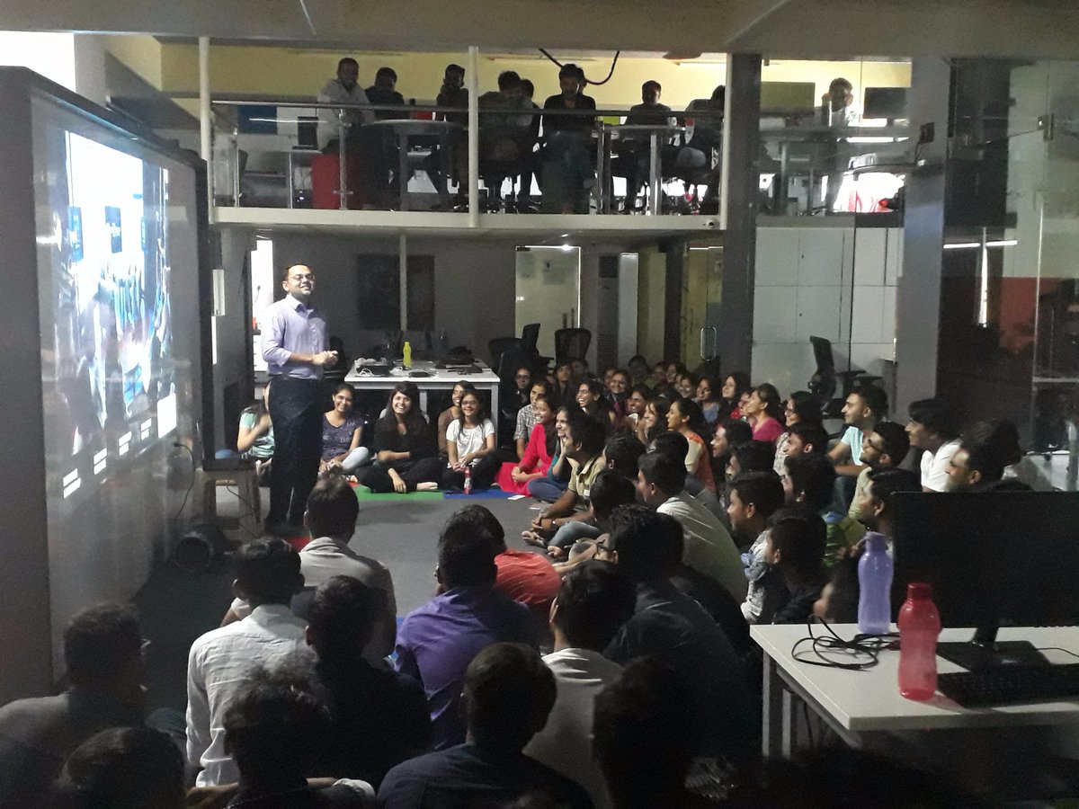 multidots's tweet image. #WEDTalks session-13 on &quot;Dealing with #Millennials&quot; by @vatsalshah. So much to learn about the mindset of millennials. Great initiative!