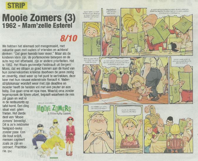 BallonMedia's tweet photo. Dé vakantiestrip van 2017? 'Mooie Zomers 3 - Mam'zelle Esterel' natuurlijk! @hbvl is alvast akkoord (8/10) #tipsvoorstrips https://t.co/fDbsGHNoJ8