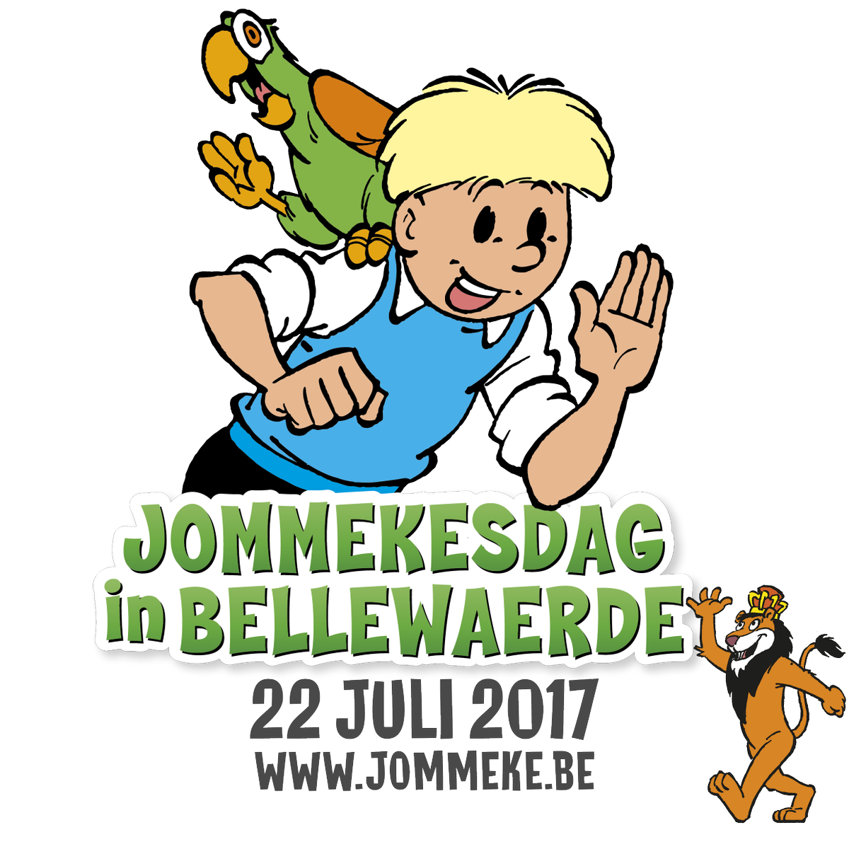 Jommekefans! Noteer zat. 22 juli met STIP in jullie agenda! Want... Jommekesdag in <a href="/Bellewaerde/">Bellewaerde</a>. Info en tickets jommeke.be/jommekesdag