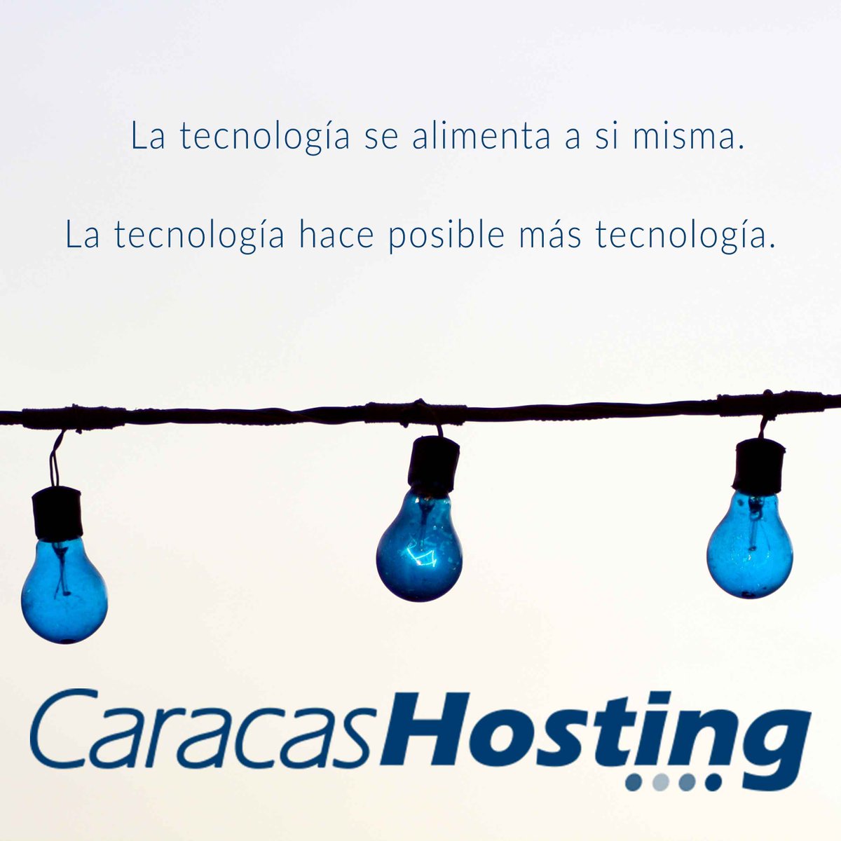 La tecnología se alimenta a si misma. La tecnología hace posible más tecnología 
-Alvin Toffler #wednesdaywisdom #caracashosting