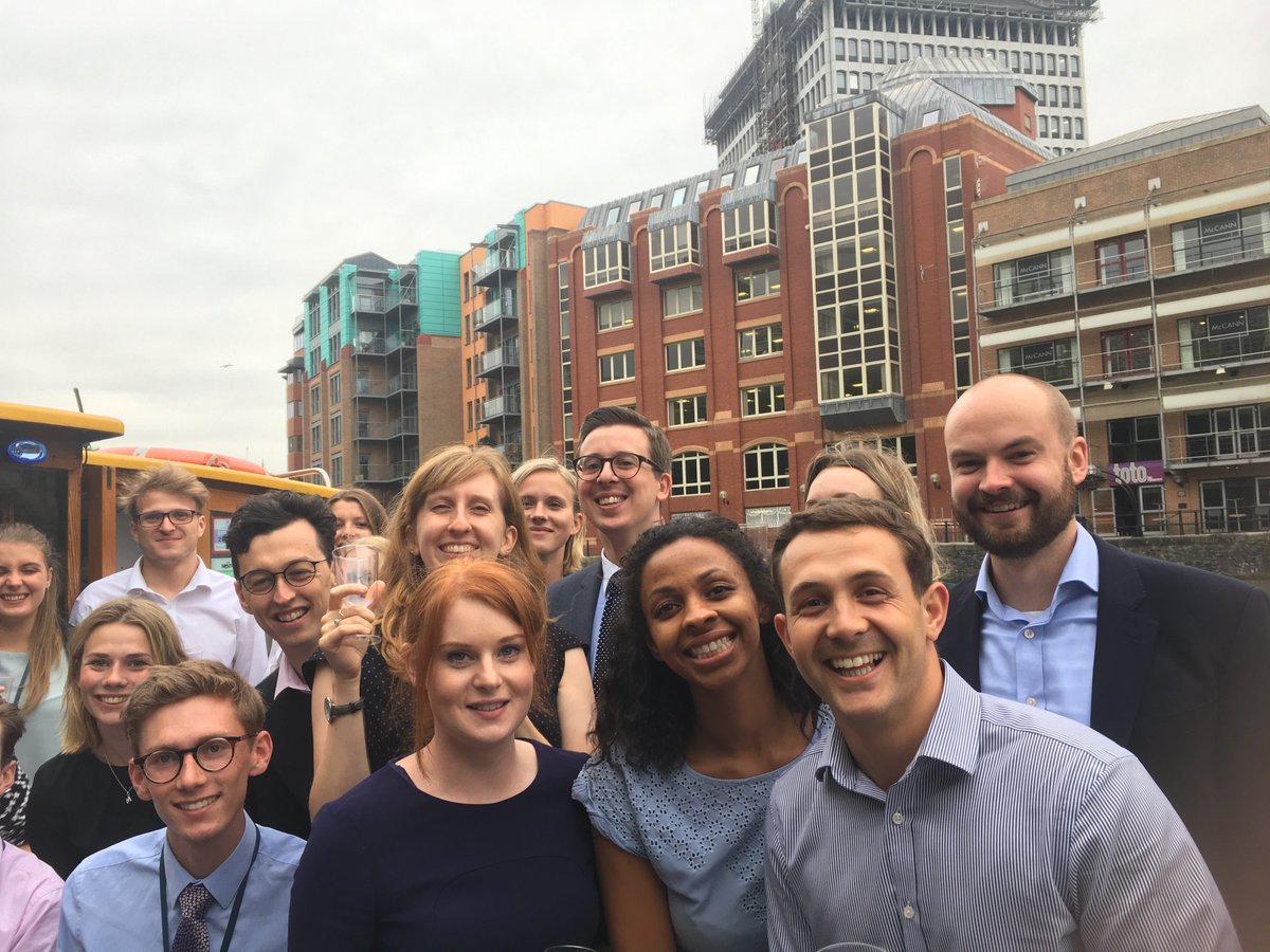 TLTtrainees's tweet photo. We loved our tour of Bristol by boat yesterday with our vac schemers & even managed a pic with #TLTtowers! Thanks @BristolFerry #TLTunpacked https://t.co/ZdWVWAc7Dq