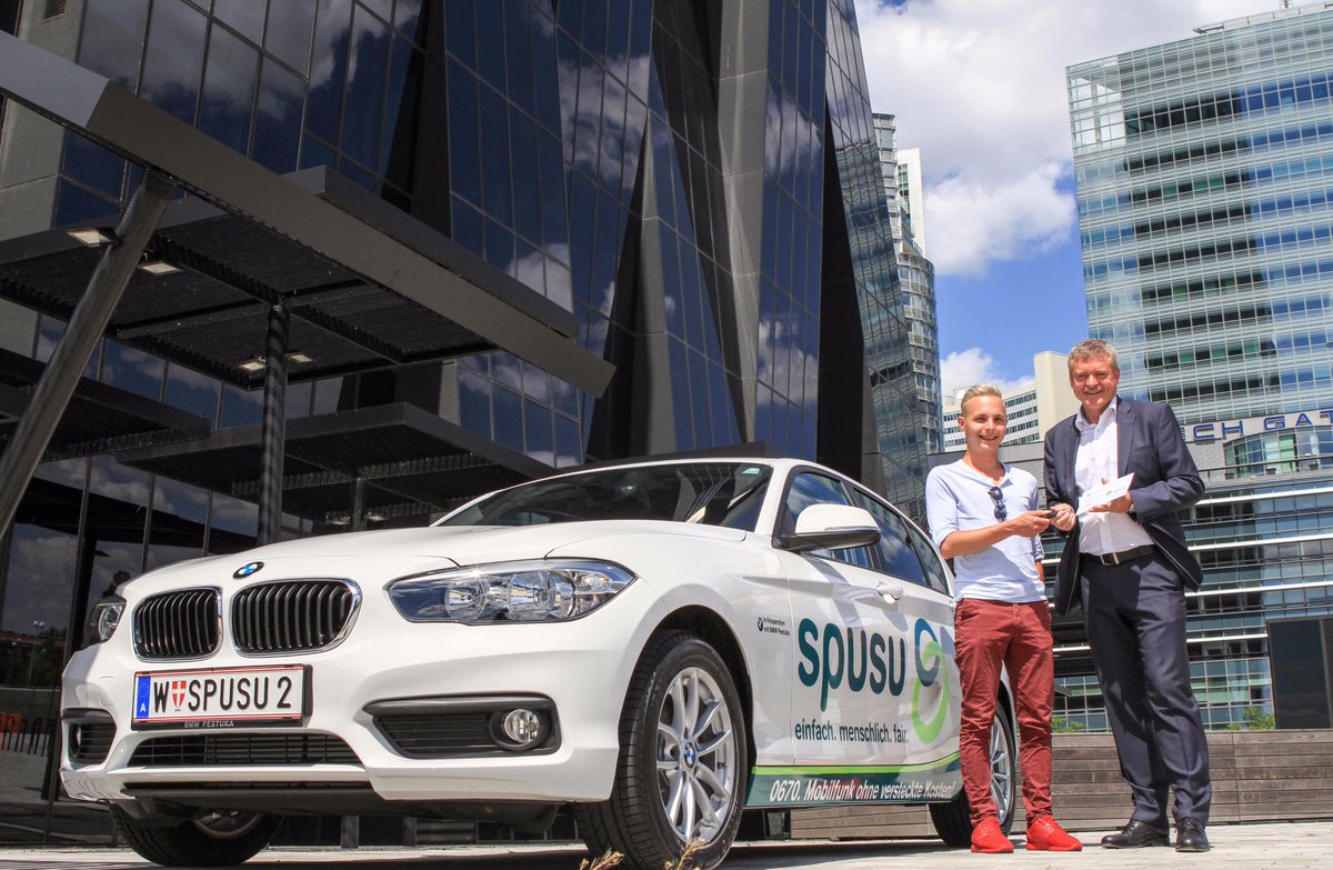 Der #spusu #BMW hat endlich einen neuen Besitzer gefunden! 🎉 Wir wünschen René viel Spaß! 😃#spusu_at #spusuBMW #Gewinnspiel #mobilfunk