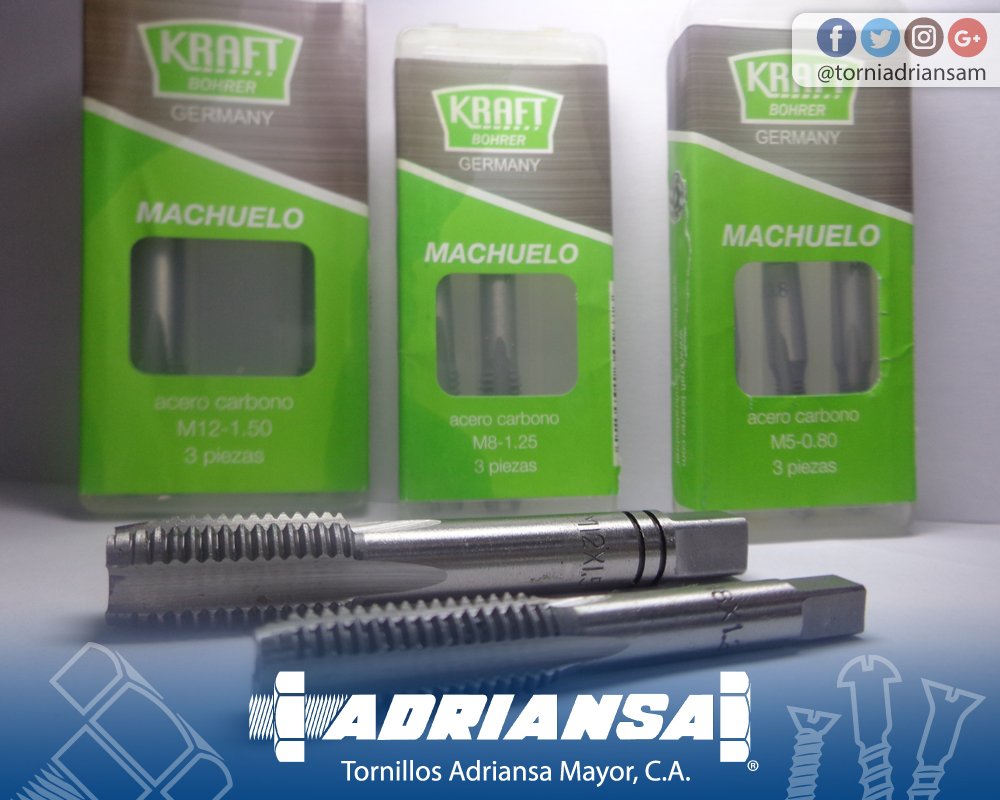 adriansamayor's tweet photo. Te ofrecemos Machos de acero al carbón disponibles en pulgadas y en milímetros.
#Ferretería #Tornillos #AdriansaMayor #Machos #Machuelos https://t.co/fe1cN8LPEu
