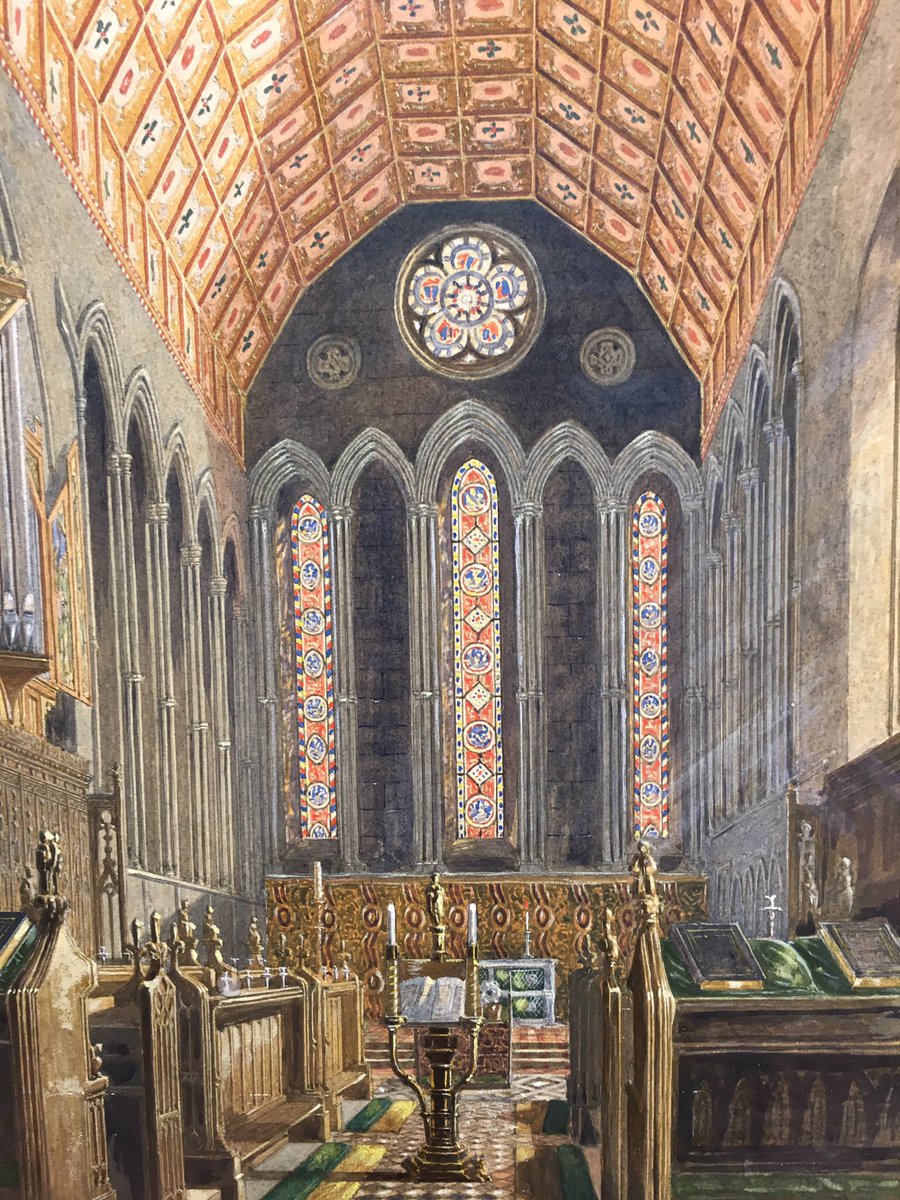 ManningFineArt's tweet photo. George Pyne Jesus College Chapel Cambridge #cambridgegraduation @JesusCollegeCam #watercolour #congratulations https://t.co/HaDvPr1RY5