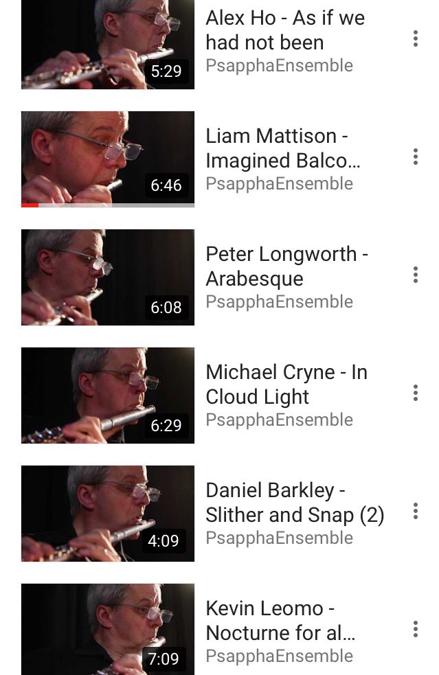 PsapphaEnsemble's tweet image. Lots has been happening @PsapphaEnsemble recently. Many new works workshopped &amp;amp; recorded: #ComposingForScheme #flute youtube.com/playlist?list=…