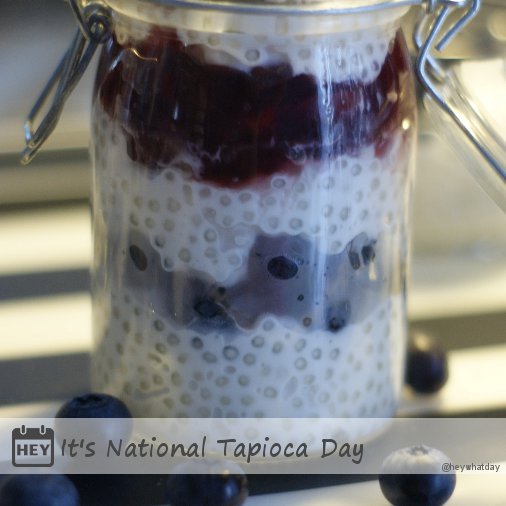 It's National Tapioca Day!
#NationalTapiocaDay #TapiocaDay