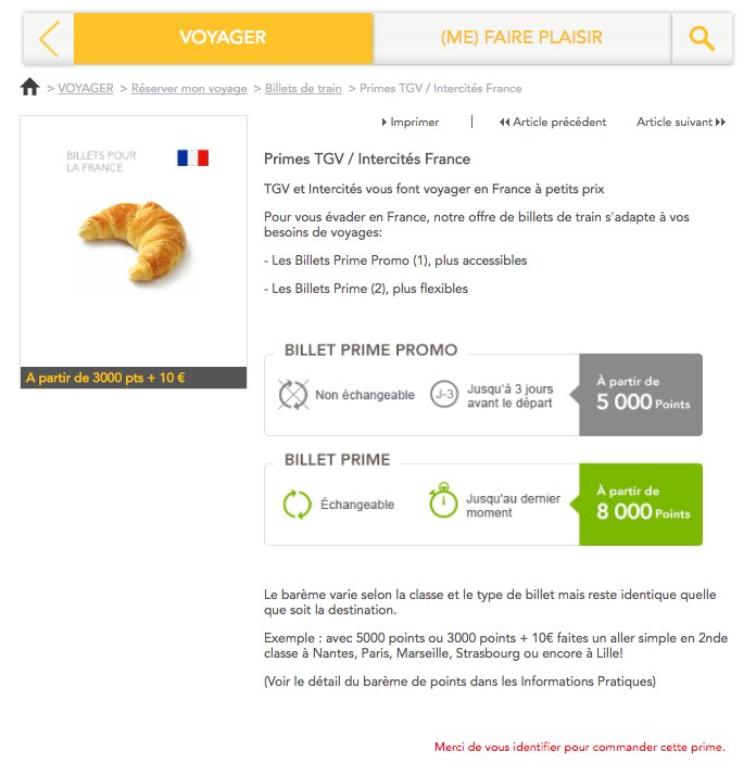 mloreau's tweet photo. @SNCF alors que je suis connecté ... je ne peux pas commander de billet Prime. Moyen de nous éviter d'avoir des billets moins cher ? #bug https://t.co/ogMPBELMd6