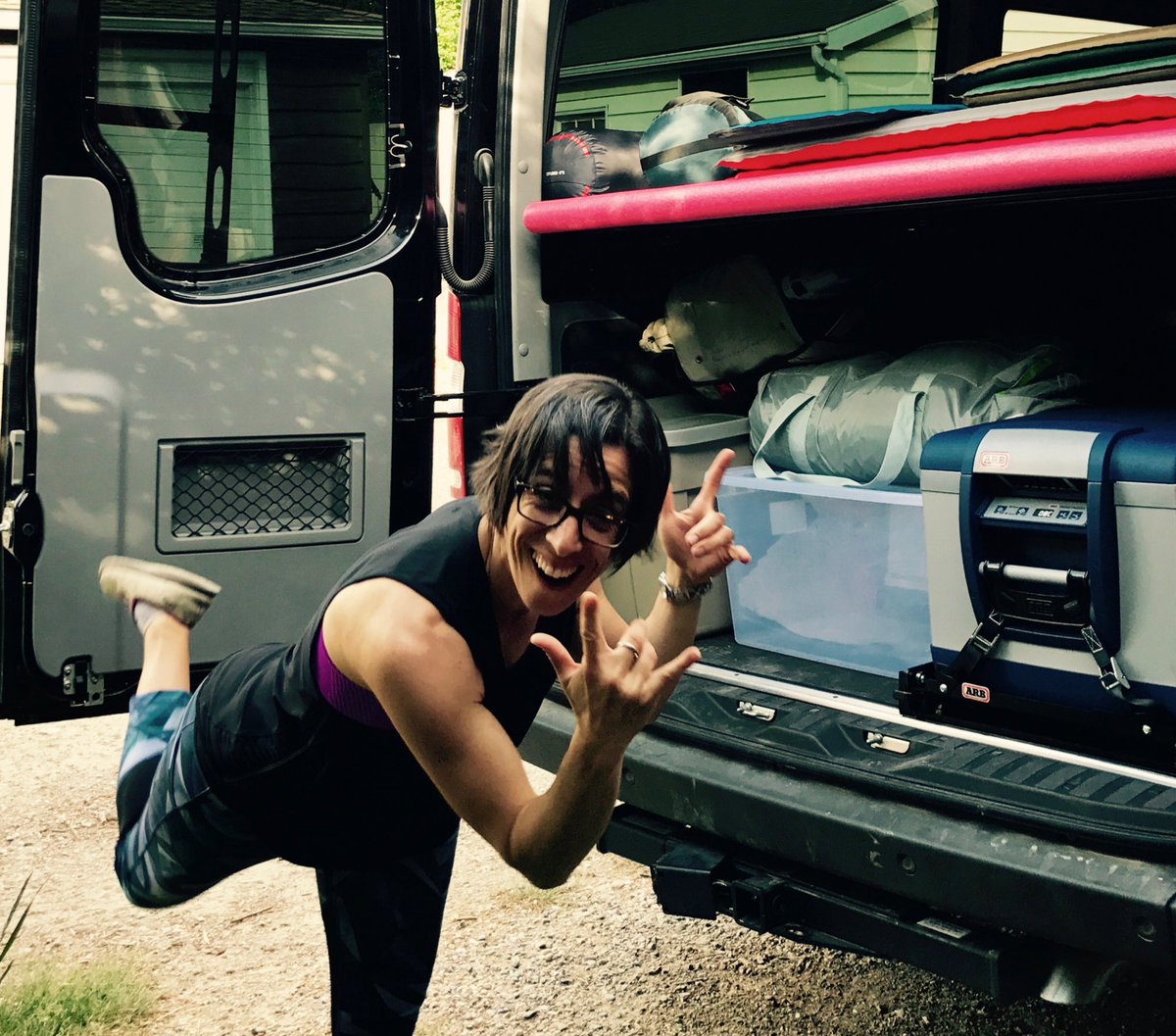 rollingwithvan's tweet photo. 2 more sleeps, let's get Black Betty loaded! Van-a-lam! #vanlife #roadtrip #drivecanada #canada150 #NSbound #adventuremom #rollingwithvan https://t.co/9uiVLRREGP