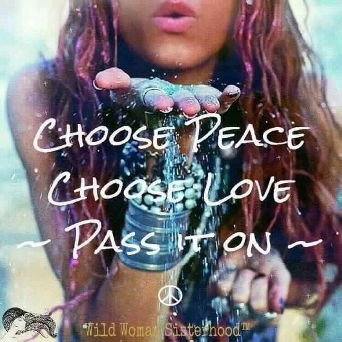 RT @KariJoys 'Choose #Peace, Choose #Joy, Choose #Love! #JoyTrain #BeLove #BePeace #Wisdom #kjoys  RT @eldiablo0786'