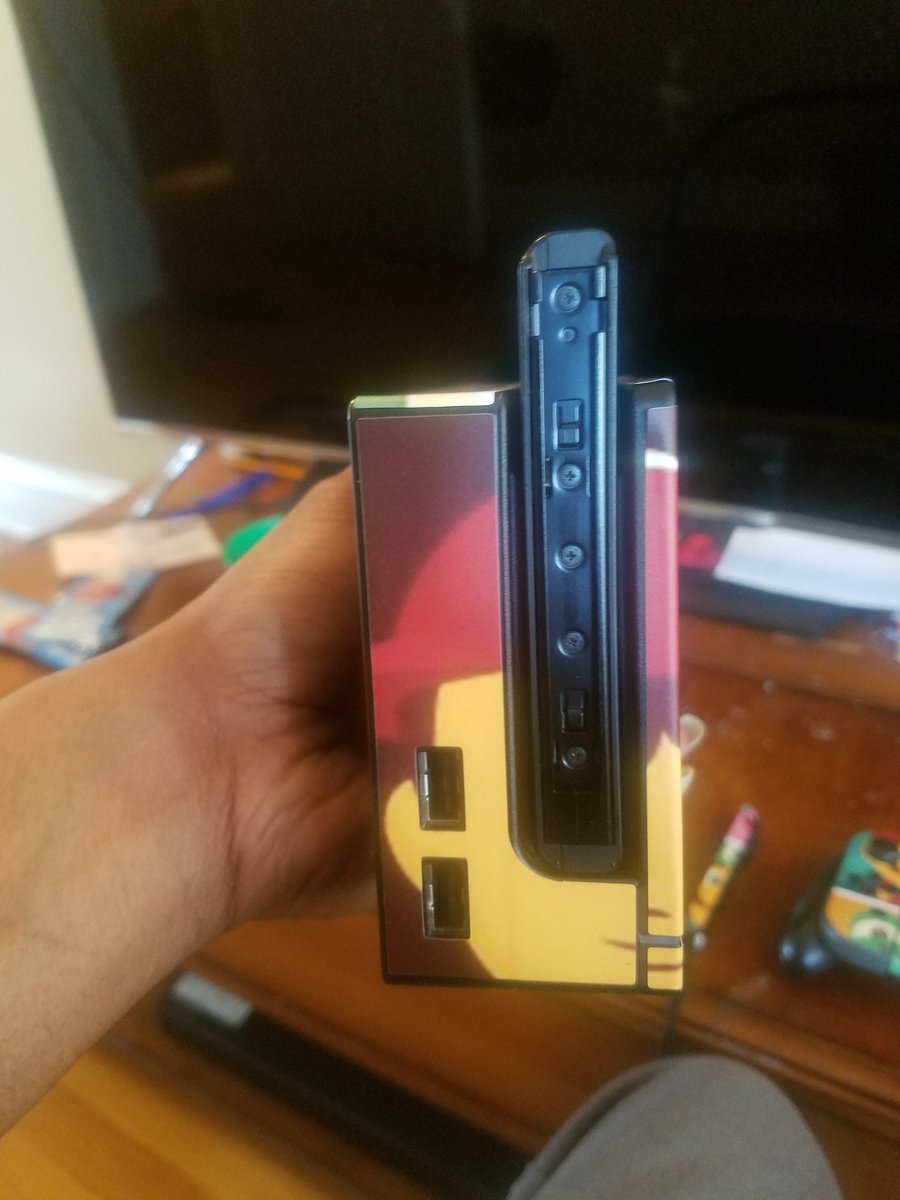 Conscience773's tweet image. My new Nintendo Switch skin looks amazing. Anybody got Switch skins ? Post a pic if you do