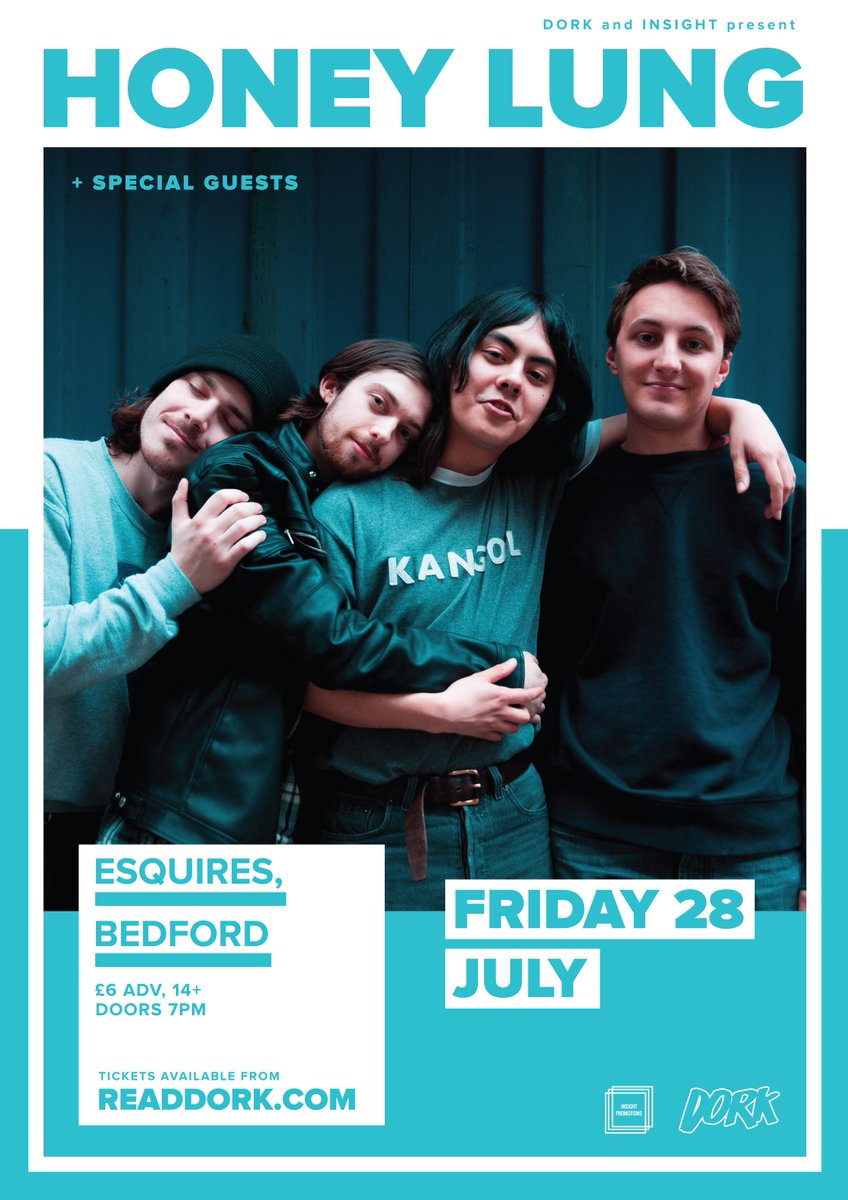 Insightgigs's tweet image. Next month @HoneyLungBand come to Bedford Esquires for our show with @readdork! Tickets: wegottickets.com/event/403000