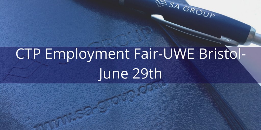 SAGroupUK's tweet photo. SA Group are looking forward to talking to service leavers tomorrow at the CTP Employment Fair in UWE Bristol @CTPinfo #exforcesjobs https://t.co/zStKJvRT2s