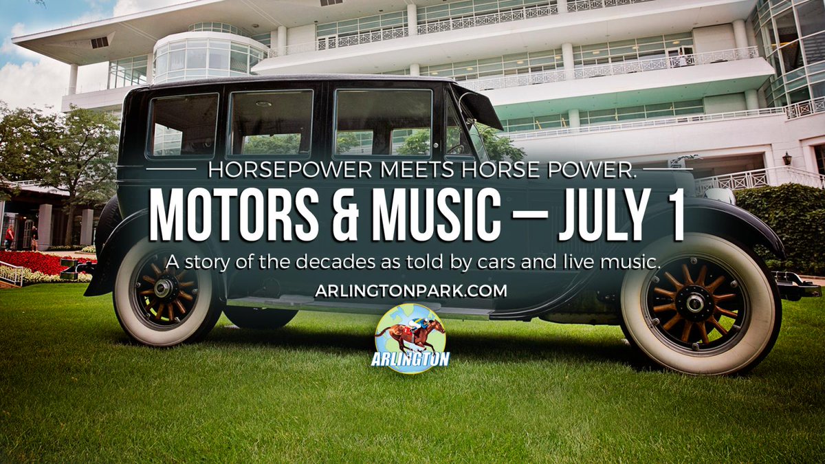 Motors &amp; Music at <a href="/Arlington_Park/">Arlington International</a> this Sat, Jul 1. Private box seats! See Fb for tix:
facebook.com/GayHappyHours/

🏇🎶🏁🏳️‍🌈
#GayChicago #gaypride