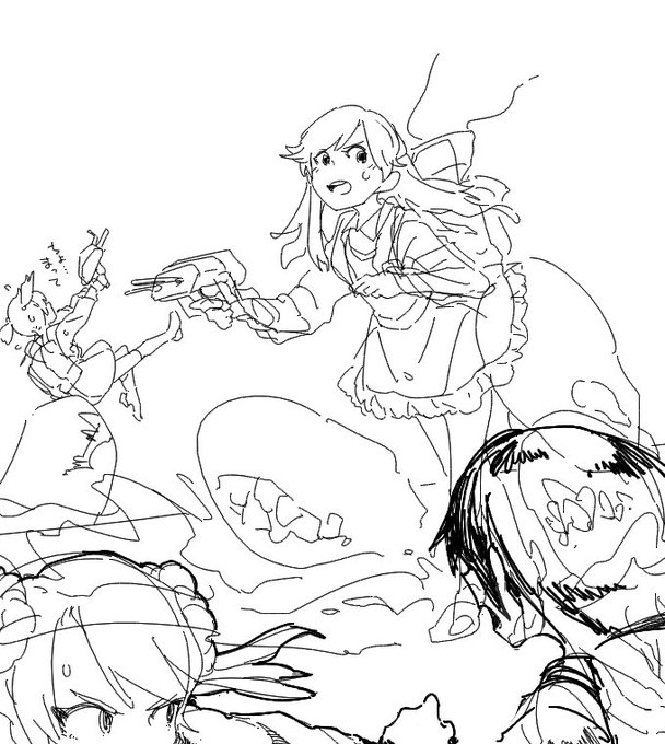 自分が大破したことに気付いてない朝潮 