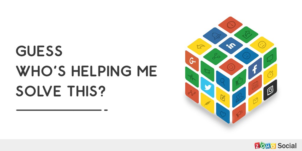 Switching to <a href="/Zoho/">Zoho</a> Social has made managing our social media marketing so much simpler. Try it today for free.  zoho.com/social