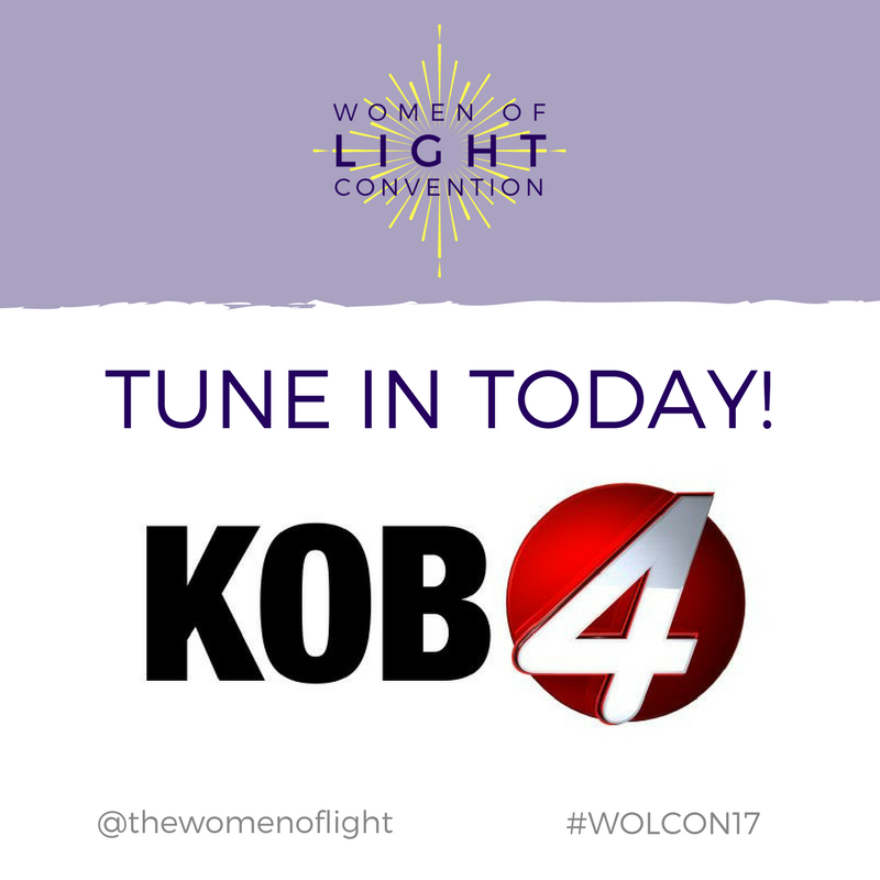thewomenoflight's tweet photo. Tune in TODAY at noon as we join the hosts at @KOB4 to talk about #WOLCON17! You don't want to miss it ✨ https://t.co/PXtKHH3MR3