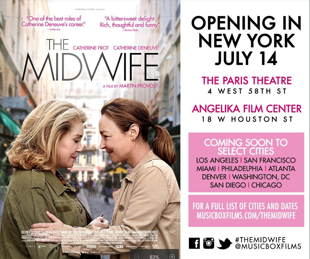 JEH_Thriver's tweet photo. Can’t wait to see this! #TheMidwife #film #NYC #CatherineDeneuve https://t.co/X7fNSafo49