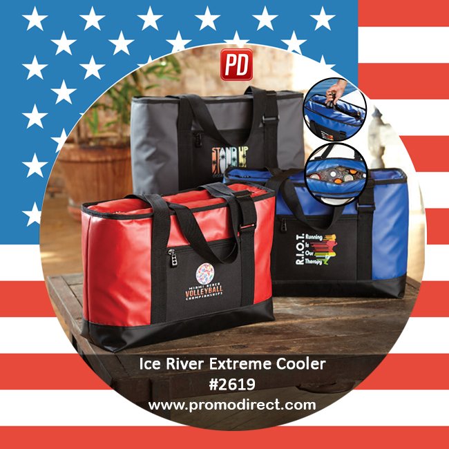 PromoDirect's tweet photo. This Ice Cooler bag will make a thoughtful #IndependenceDay souvenir! Order today to secure your low price with us!  https://t.co/LiEeOqH2Yt https://t.co/uFMWmRbbwq