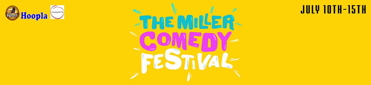 iVisitComedy's tweet photo. The Miller Comedy Festival returns on July 10-15th!

With @paulfoot @MitchBenn @Halcruttenden @Robbotron and MORE!

https://t.co/T2dvEI4tAB https://t.co/cCqYtVwqEr