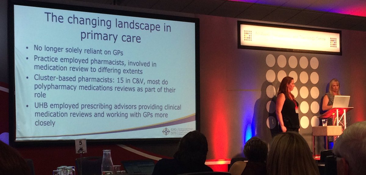 ACRWare's tweet photo. Medication reviews conducted via practice pharmacists &amp; prescribing advisors praised by Vicki Gimson at #AWMSG . A topic at #PIPCOP 5 https://t.co/yIcp56DOHh