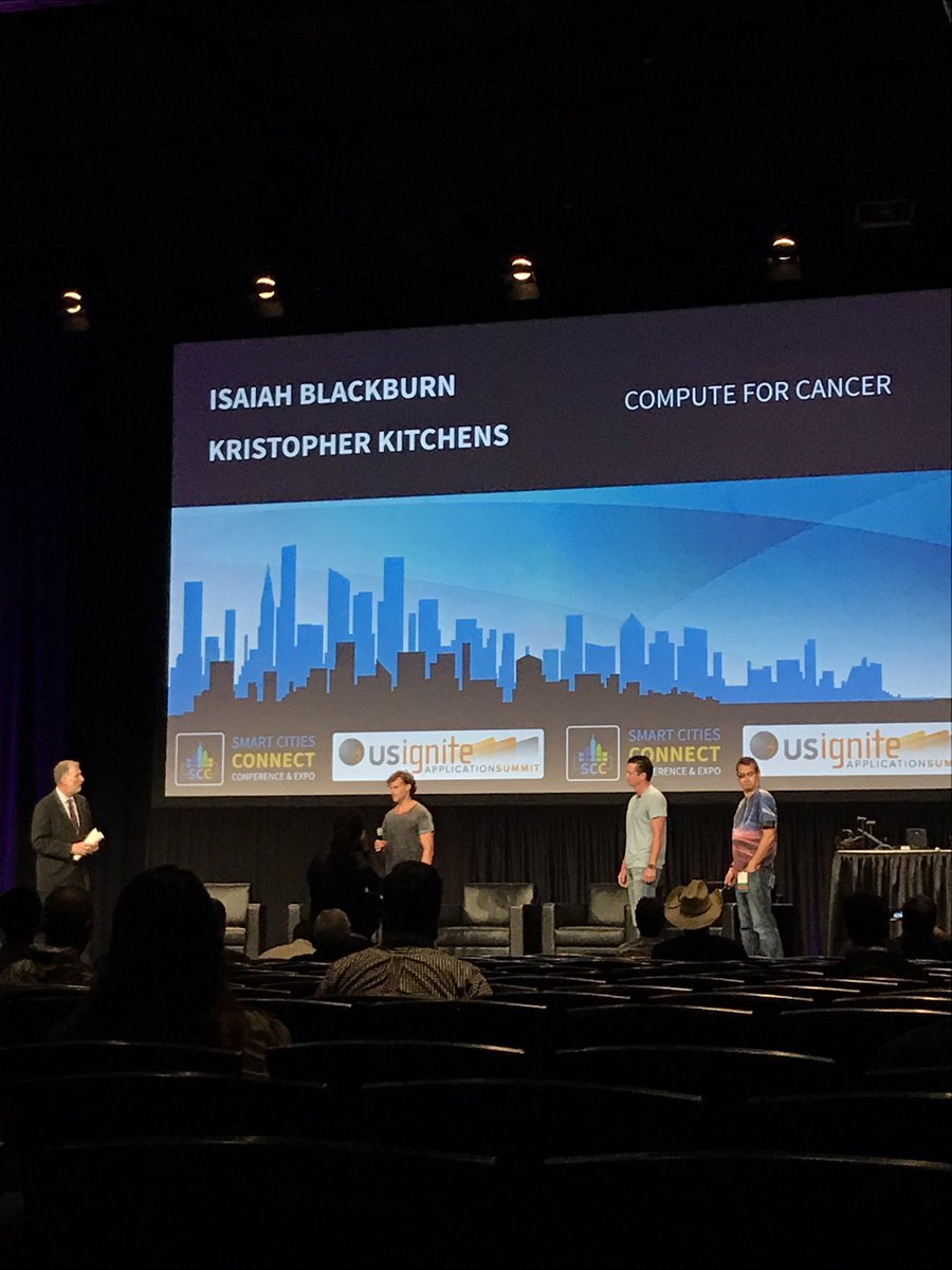 Exp_Civics's tweet photo. #ComputeforCancer "the world is an abundance of processing power...our mission is to use the power to solve problems." #CivicHacking #SCC17 https://t.co/eicN8TjtQV