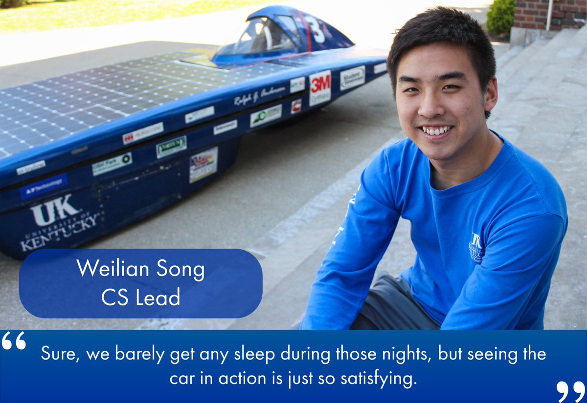 RT @UKSolarCar: Time for another #MeetTheLeads! Today, we have Weilian. Read about him here: goo.gl/NcL7Nk