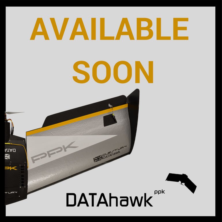 QuestUAV's tweet photo. DATAhawk PPK available soon! Stay tuned for updates! #drones #productdevelopment #ppk #DATAhawk https://t.co/fFCGQ0bhVt