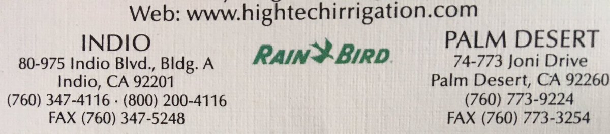 Need to get <a href="/RainBirdGolf/">RainBirdGolf</a> products + any other irrigation specialty parts?  2 warehouses stocked up for your needs!