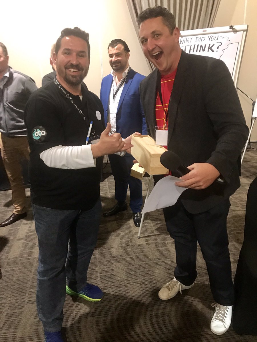 NickBensonZA's tweet photo. @brett_stclair thank you for MC(ing) like a superhero at another awesome #AfricaDevOpsDay 🚀 https://t.co/NkOCHEcJZk
