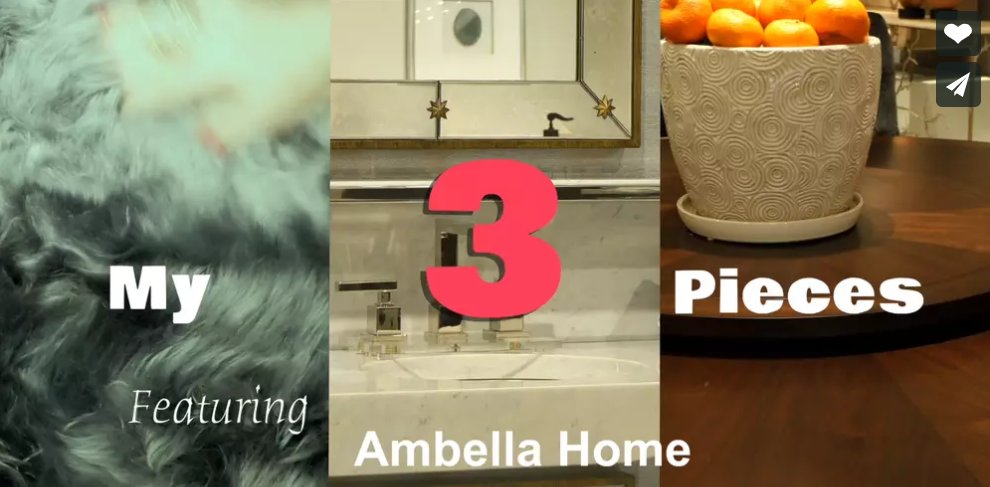 OrionAirRide's tweet image. The latest My 3 Pieces features designer @CherylDraa3451 at one of her favorite places @AmbellaHome ow.ly/CX0O30d1v0c #HPMKT
