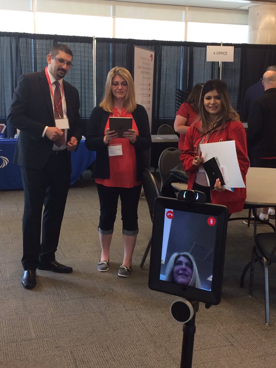 AdrianW1608's tweet photo. Exploring new Double Robot technology from @KonicaMinoltaCA at #CUPMAC https://t.co/SARZta9vUX