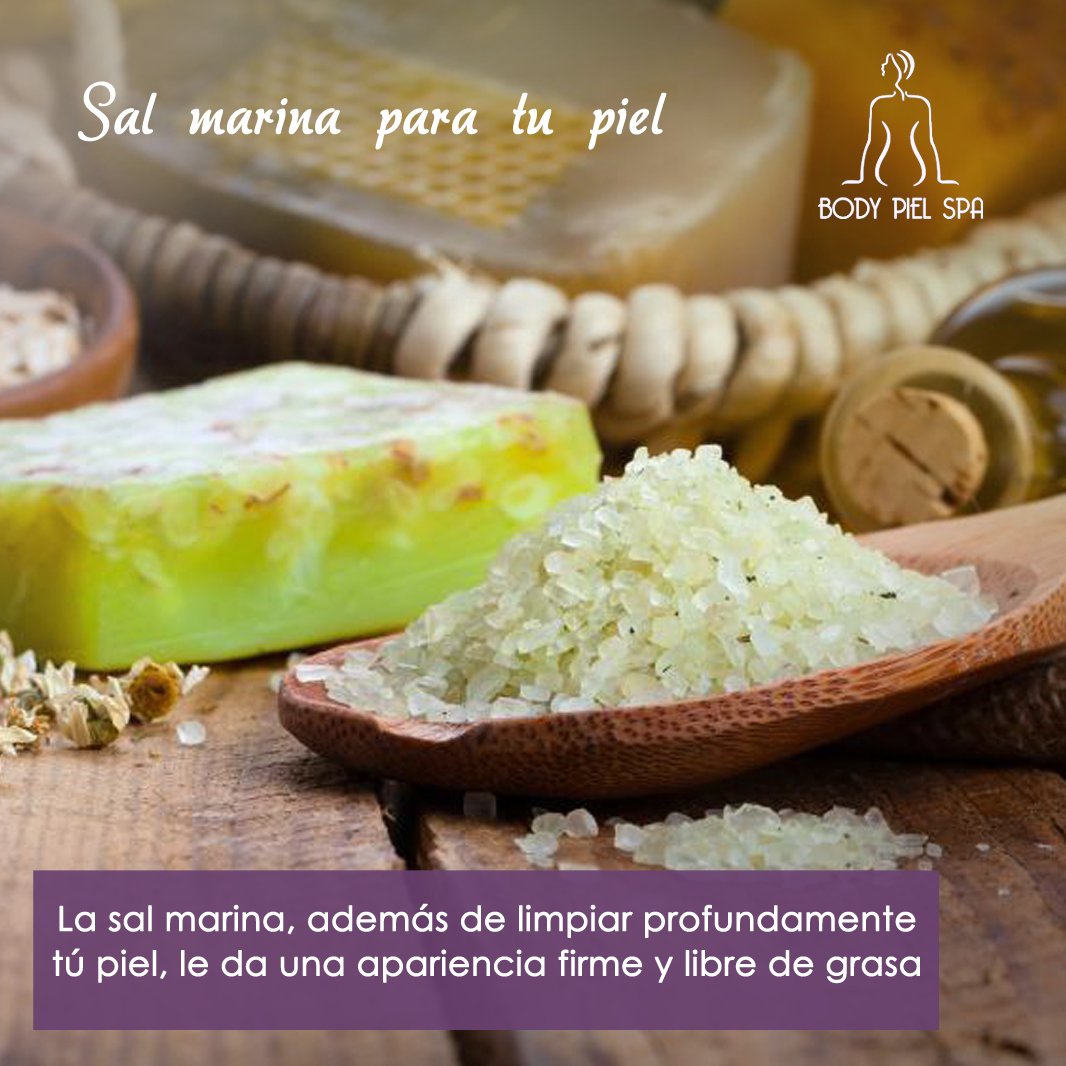 BodyPiel's tweet photo. La #sal marina tiene tantos beneficios que los podemos ver #cremas, #jabones, #exfoliantes y hasta spas la incluyen dentro de su repertorio https://t.co/U07sJ39Uya