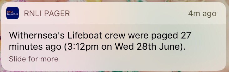 Withernsea Lifeboat was requested earlier today to reports of a person in the water. Stood down before launch as confirmed as a false alarm
