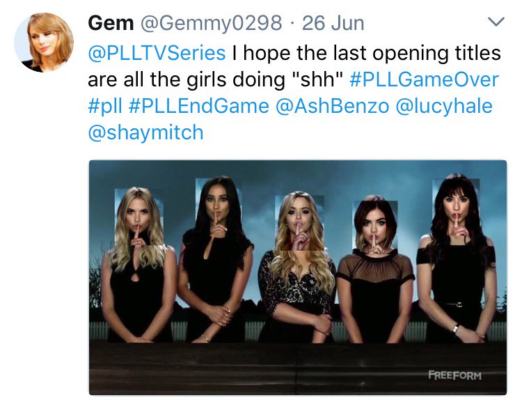 Gemmy0298's tweet image. I've never been so happy lmao @PLLTVSeries #theygotonethingright 😂 #PLLGameOver #PllFinal #PLLEndGame #PLLFinale #PrettyLittleLiars