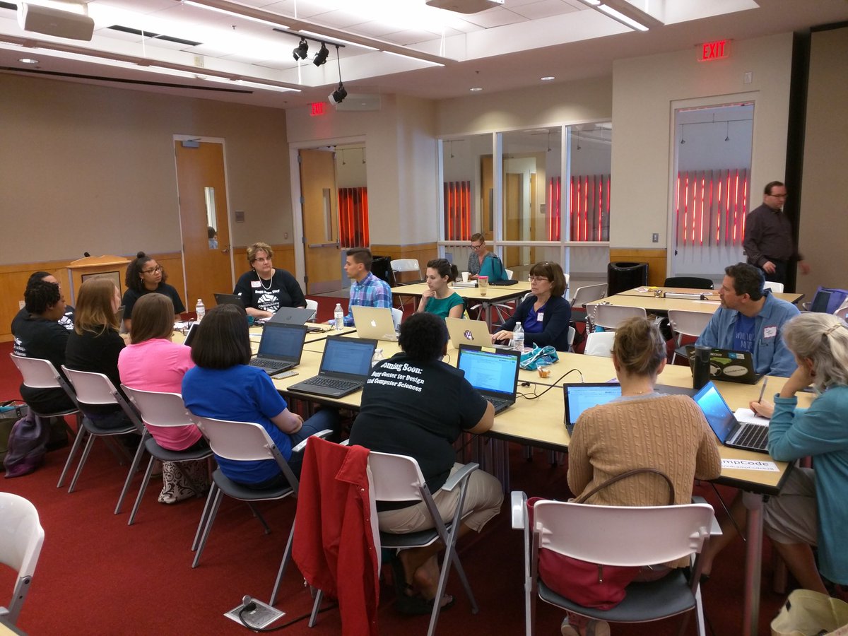 samandjt's tweet image. Discussing PBL and CS in the classroom @FridayInstitute #edcampCode #Code