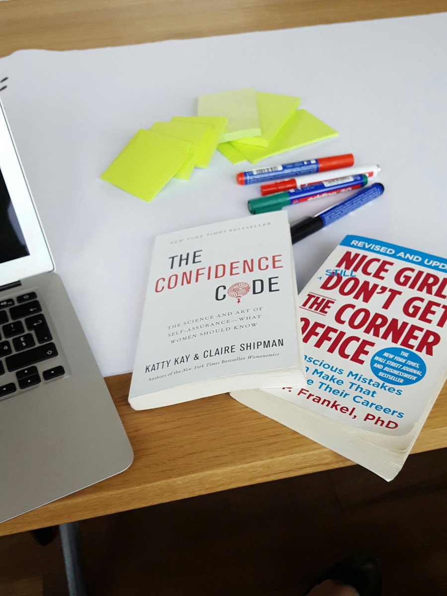 Getting prepared for the workshops - nice girls dont't get the corner office #cracktheconfidencegap
#weshapetech #stickylove