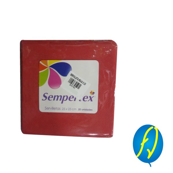 FiestaVirtual's tweet image. SERVILLETA ROJA X 20 SEMPERTEX, un producto más de Piñatería Fiesta Virtual ... - lo puedes ver en bit.ly/2smFhsh. #FiestaVirtual
