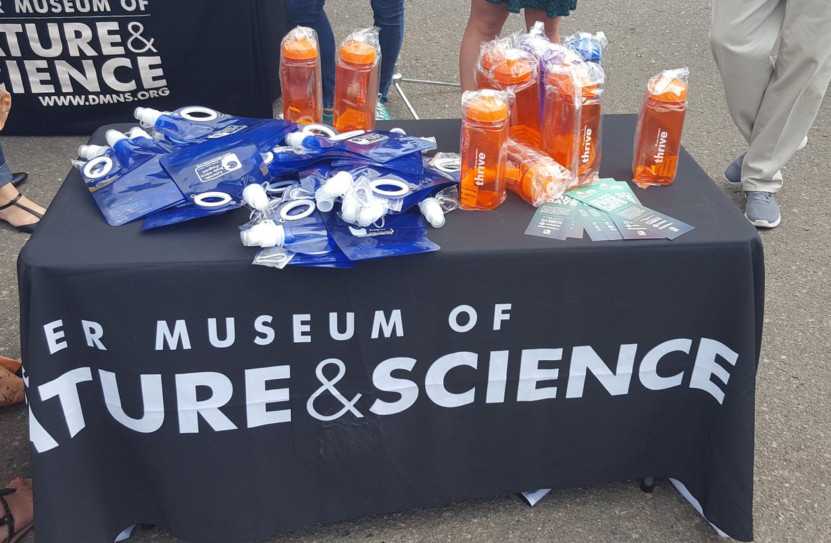 Thanks <a href="/DenverMuseumNS/">Denver Museum</a> for hosting a killer #BikeToWorkDay station. Loved all the swag!
