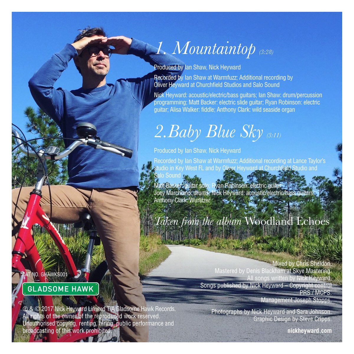 #NickHeyward #NewSingles #MountainTop #BabyBlueSky #SleeveDesign #GraphicDesign from #NewAlbum #PreOrder #iTunes stevecripps.co.uk