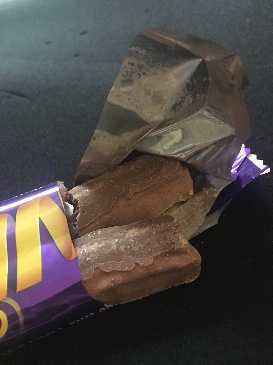 Bought <a href="/CadburyUK/">Cadbury UK</a> at <a href="/WHSmith/">WHSmith</a> Beaconsfield service station on my way home &amp; this is what I unwrapped, old &amp; gone off #disappointed #letdown