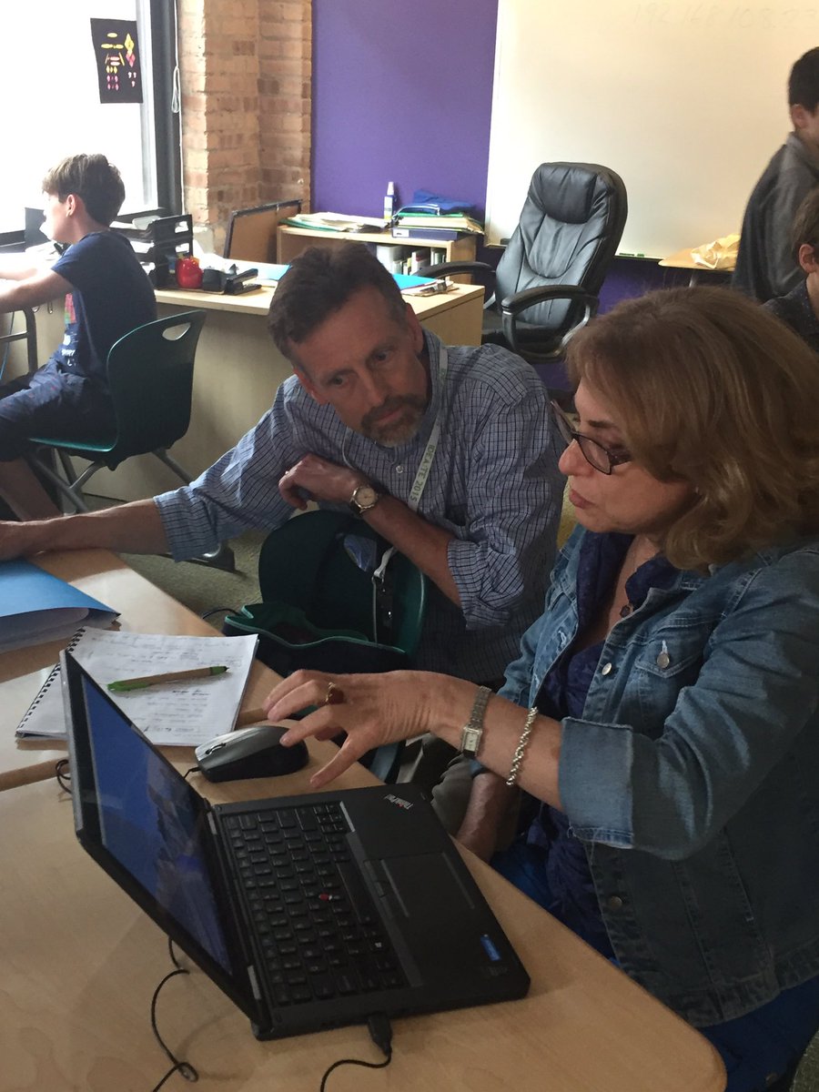 ideateconf's tweet photo. Using #MindecraftEdu to learn #architecture and #cityplanning with Humanities Teacher Kevin Freed and student assistants. #ideate2017 https://t.co/6yUcOg894u