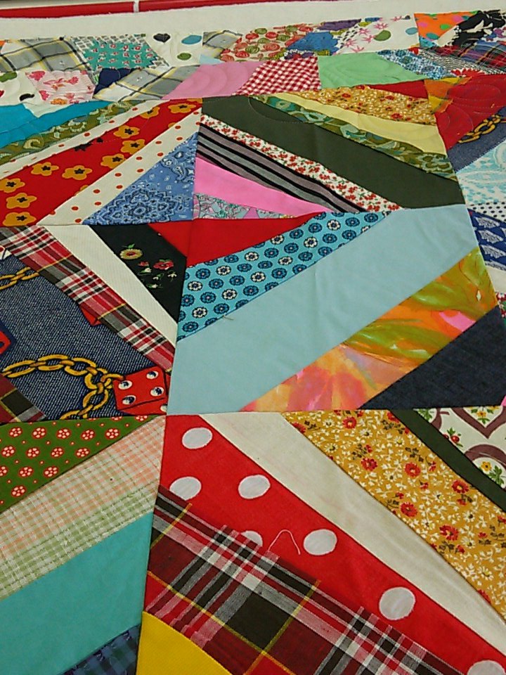 SallyRay131's tweet image. See what's in the longarm today at Field to Fabric Quilt Co.