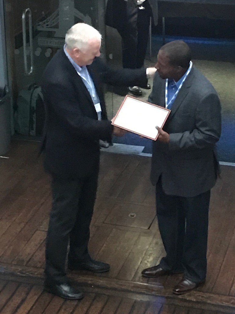 dgwbirch's tweet image. #Multos award for shipping the one BILLIONTH Multos device goes to FIS in the US