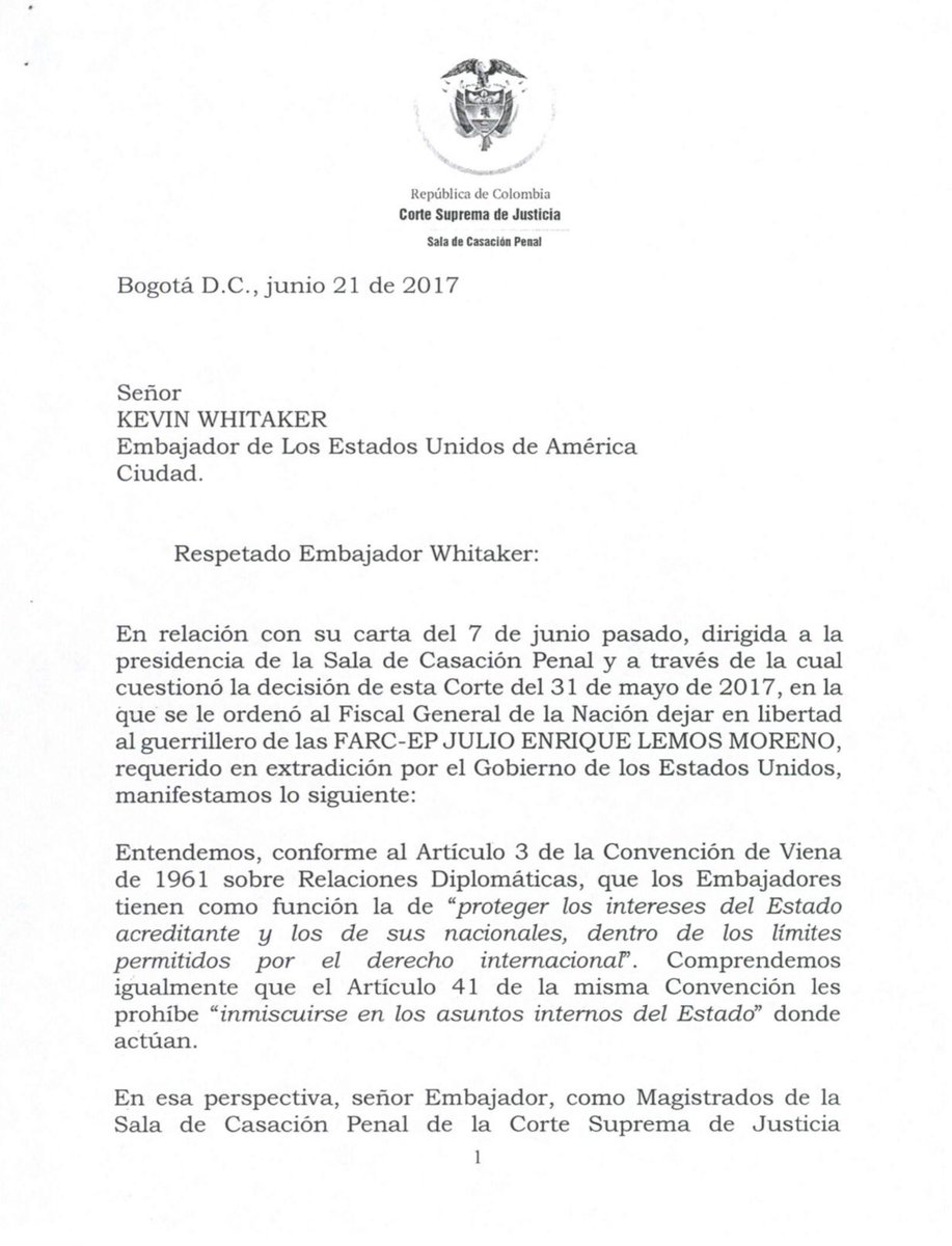 Jose Manuel Acevedo on Twitter: "Así le contesta la Corte Jose Manuel Acevedo on Twitter: "Así le contesta la Corte