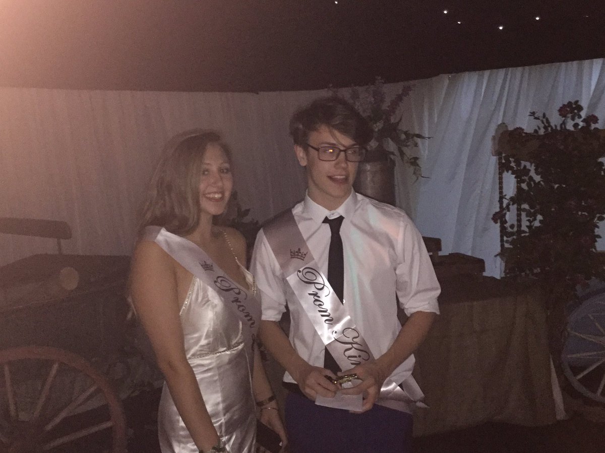 CC_Whitby's tweet photo. Your Prom King is Tom Noble and your Prom Queen is Jessie Locker. #CCWProm https://t.co/tWWsfj0Str